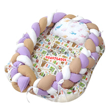 Load image into Gallery viewer, Baby Bed (Baby Lounger / Portable Infant Co Sleeper Bassinet With Spiral Bumper / Baby Nest) - Kyemen Baby Online
