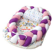 Load image into Gallery viewer, Baby Bed (Baby Lounger / Portable Infant Co Sleeper Bassinet With Spiral Bumper / Baby Nest) - Kyemen Baby Online
