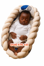 Load image into Gallery viewer, Baby Bed (Baby Lounger / Portable Infant Co Sleeper Bassinet With Spiral Bumper / Baby Nest) - Kyemen Baby Online

