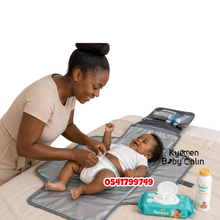 Load image into Gallery viewer, Portable Changing Mat / Mini Diaper Bag With Wipe Pouch
