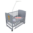 Load image into Gallery viewer, 2 In 1 Baby Wooden Cot  (AY 902) Baby Bed / Baby Crib Grey - Kyemen Baby Online
