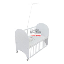 Load image into Gallery viewer, Baby Cot (Cool Baby Wooden Cot) KDD-B2051 Baby Bed / Baby Crib - White - Kyemen Baby Online
