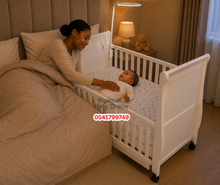 Load image into Gallery viewer, Baby Wooden Cot With Drawer (KJ310) Baby Bed [Showroom Display]
