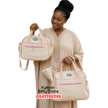 Load image into Gallery viewer, 4 In 1 Diaper Bag (Chicco Leather) Pink - Kyemen Baby Online

