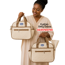 Load image into Gallery viewer, 4 In 1 Diaper Bag (Chicco Leather) Brown - Kyemen Baby Online

