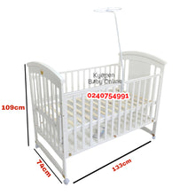 Load image into Gallery viewer, Baby Wooden Cot With Drawer (EL-5) Baby Bed / Baby Crib
