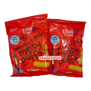 Ella's Kitchen Melty Puffs (Tomato And Leeks) 2pcs 6m+