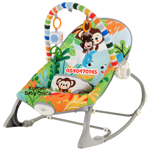 CoCoBEBE® Jungle Joy 2-in-1 Rocker & Seat with vibration 0m+ (90007)