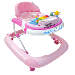 Baby Walker With Feeding Tray, Music And Toys W1120PB