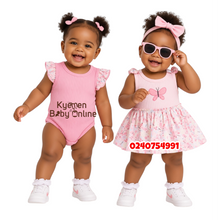 Load image into Gallery viewer, Baby Girl 2Pcs Bodysuits With Glasses A
