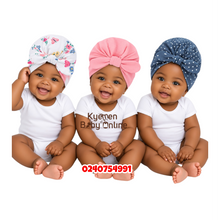 Load image into Gallery viewer, Baby Turban 3Pcs (Hudson Baby)Butterfly 0-6m
