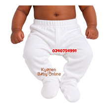 Load image into Gallery viewer, Baby Welcome Pant (White) Unisex

