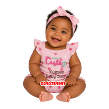 Load image into Gallery viewer, Baby Girl Bodysuit with Headband And Shorts (Berry)
