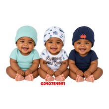Load image into Gallery viewer, Baby Hat 3Pcs (Hudson Baby) Mr Crabs (0-6m)

