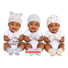 Load image into Gallery viewer, Baby Boy 3Pcs Of Hat, 3pcs of Mittens and 3Pcs of Socks (0-6Months) B
