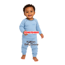 Load image into Gallery viewer, Baby Pant With Long Sleeves Top (Pyjamas) Blue

