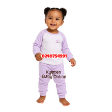 Load image into Gallery viewer, Baby Pant With Long Sleeves Top (Pyjamas) Purple

