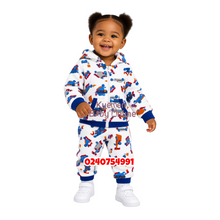Load image into Gallery viewer, Wholesale - Baby Pant With Hooded Cardigan (Planes) - Kyemen Baby Online
