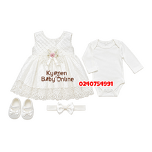 Load image into Gallery viewer, Baby Girl Christening Dress (Petite Ponpon Baby)B
