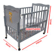 Load image into Gallery viewer, 2 In 1 Baby Wooden Cot With Drawer Grey (AY 659) Baby Bed / Baby Crib
