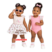 Load image into Gallery viewer, Baby Girl 2Pcs Bodysuits With  Glasses C
