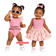 Load image into Gallery viewer, Baby Girl 2Pcs Bodysuits With  Glasses D
