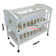 Load image into Gallery viewer, 2 In 1 Baby Wooden Cot With Drawer (612) Baby Bed / Baby Crib - White
