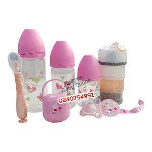 Welcome Baby Bottle Set (With Milk Powder Dispenser) 8pcs 0m+