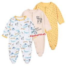 Load image into Gallery viewer, Baby Sleep Suit / Sleep Wear / Overall (Mamas And Papas 3Pcs)  3-6 Months. - Kyemen Baby Online

