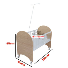 Load image into Gallery viewer, Baby Cot (Cool Baby Wooden Cot) KDD-B2051 Baby Bed / Baby Crib - Gold
