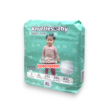 Load image into Gallery viewer, Baby Diapers (Knuffles Baby) Nappy Pants / Pull Up Pants 100pcs
