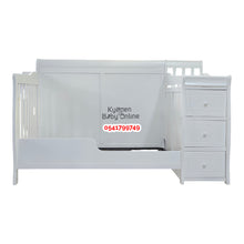 Load image into Gallery viewer, Baby Wooden Cot With Drawer (D08) Baby Bed
