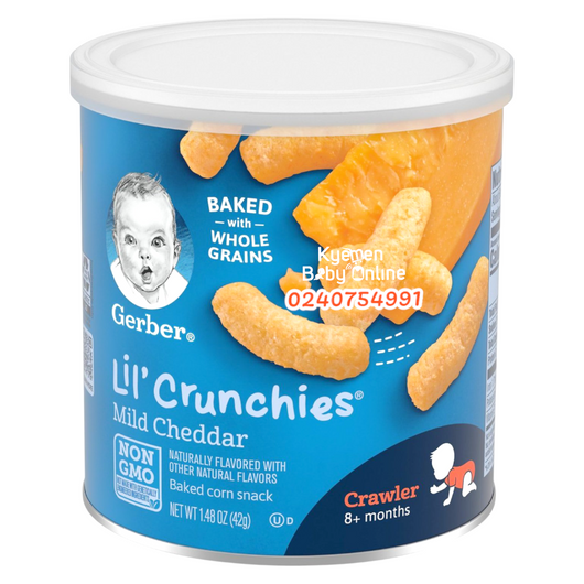 Gerber Lil Crunchies Mild Cheeder 8m+