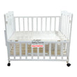 Load image into Gallery viewer, 2 In 1 Baby Wooden Cot With Drawer (612) Baby Bed / Baby Crib - White
