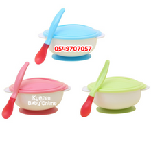Load image into Gallery viewer, Baby Suction Bowl With Spoon And Lid TW08 (Dr Annie's) - Kyemen Baby Online

