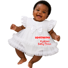Load image into Gallery viewer, Baby Girl Christening Dress With  Shoe (Little Baby) B
