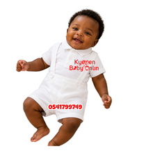 Load image into Gallery viewer, Baby Boy Christening Top And Down With Bowtie (Little) A
