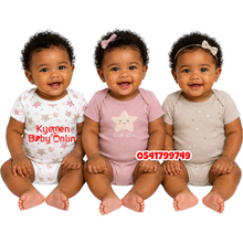 Load image into Gallery viewer, Baby Girl BodySuit (3pcs) Little &amp;Loved Little Star
