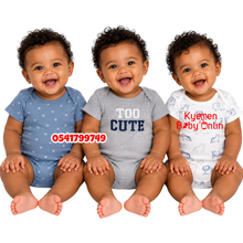 Load image into Gallery viewer, Baby Boy BodySuit( 3pcs) Best Baby Too Cute
