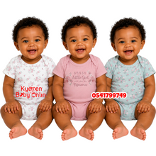 Load image into Gallery viewer, Baby Girl Body Suit (3pcs) Princess Rose Sassy Little Girl
