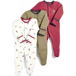 Baby Sleep Suit / Sleep Wear / Overall (Mamas &Papas, 0-6m) 3pcs - Kyemen Baby Online