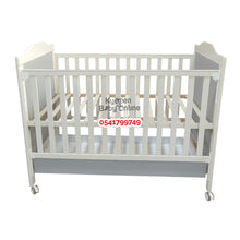 Load image into Gallery viewer, Baby Wooden Cot With Drawer (MC908) Baby Bed (Showroom Display)
