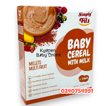 Load image into Gallery viewer, Baby Cereal With Milk (Simply Fils)Millets Multi Fruit
