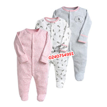 Load image into Gallery viewer, Baby Sleep Suit / Sleep Wear / Overall (Mamas And Papas 3pcs) 6-9 Months. - Kyemen Baby Online
