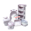 Load image into Gallery viewer, Baby Bath Set (With Bottle Rack And Item Rack With Cover) Type 2 - Kyemen Baby Online
