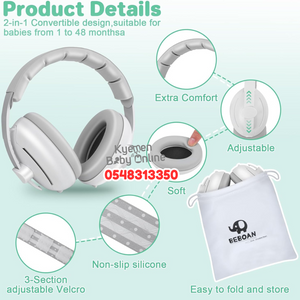 2 In 1 Baby Ear Muffs / Noise Protection - Kyemen Baby Online