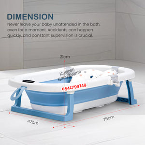 Baby Foldable Bath Tub With Thermometer