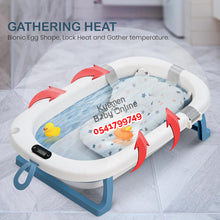 Load image into Gallery viewer, Baby Foldable Bath Tub With Thermometer - Kyemen Baby Online
