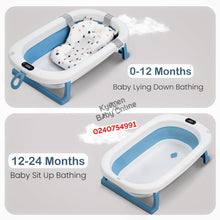 Load image into Gallery viewer, Baby Foldable Bath Tub With Thermometer - Kyemen Baby Online

