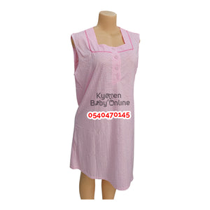 Breastfeeding Night Gown / Nighty With Coat (Yimiasha Love) Pink - Kyemen Baby Online